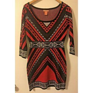 NWT Flying Tomato Red and Black Lightweight Sweater Dress Size Small Brand New